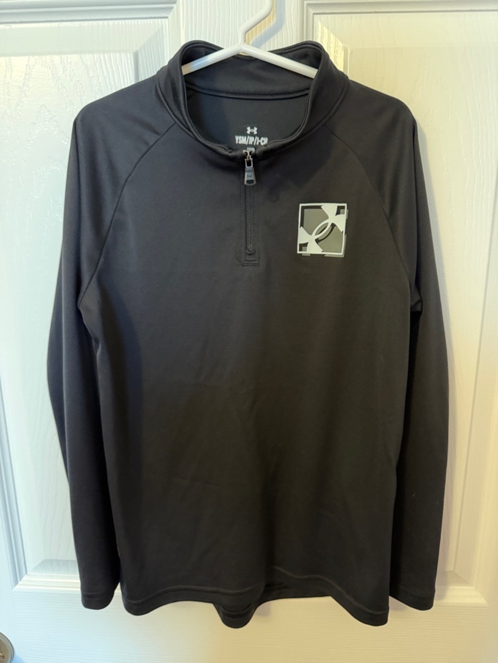 Under Armour Black Long-Sleeve 1/4 Zip Performance Poly Pullover